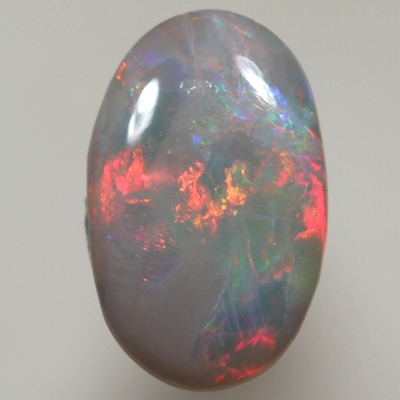 SOLID SEMI BLACK OPAL Bright red and neon orange
